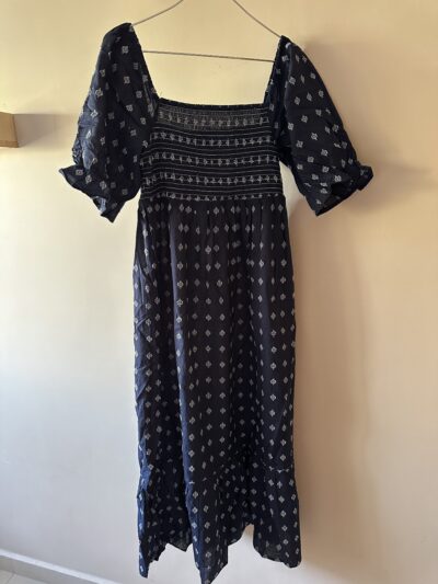 Robe longue bleu marine