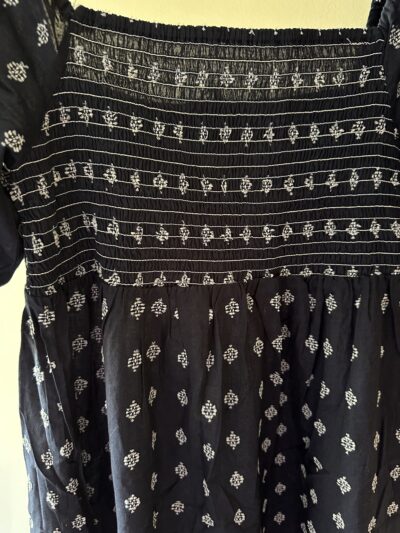 Robe longue bleu marine