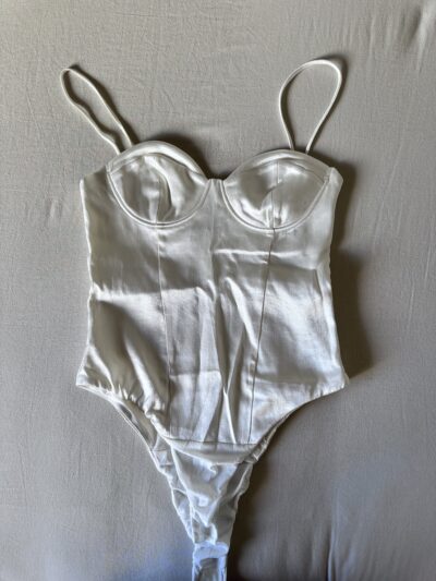 Body en Satin Blanc