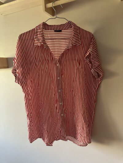 Chemise à rayures rouge